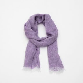 Linen scarf Aire lilac