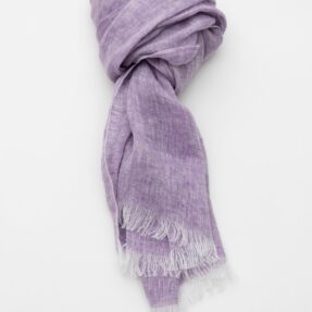Linen scarf Aire lilac