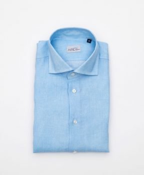 linen shirt pania light blue melange