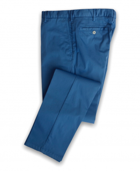 Rota Pantaloni Cotone Stretch Azzurro