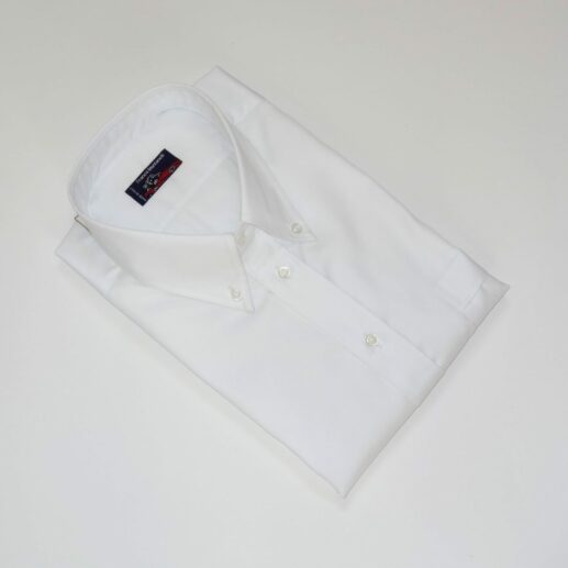 Men’s Cotton piquet white shirt