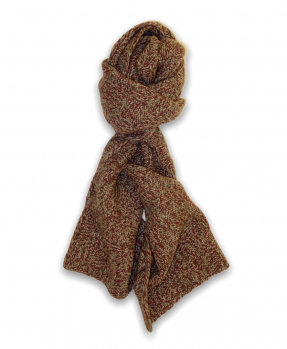 Burgundy moulinè knit scarf