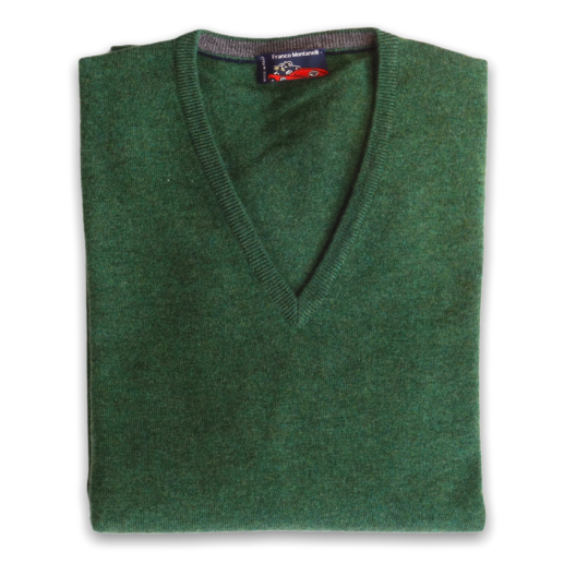 Green Pure Cashmere Pullover