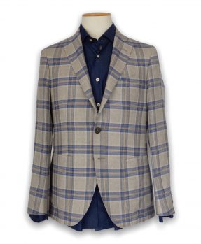 Men's Checked Unlined Jacket 