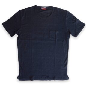 Navy Blue Linen T-shirt