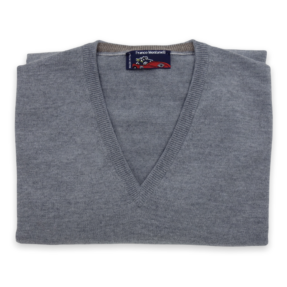 Grey Merino V Knitwear