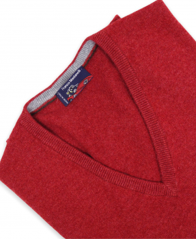 Red Cashmere Pullover