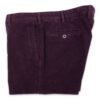 Rota burgundy patterned cotton trousers