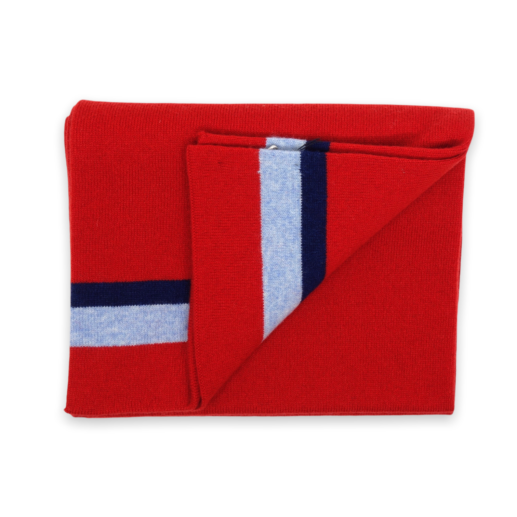 Sciarpa cashmere maglia rossa