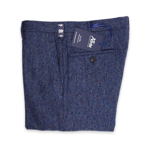 Pantaloni Rota tweed blu
