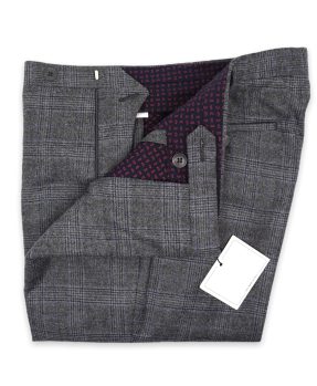 Rota grey wool checks pants