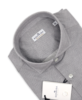 Grey Sonrisa Jersey Plain Shirt