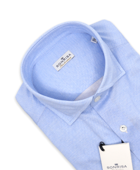 Blue Sonrisa Jersey Plain Shirt