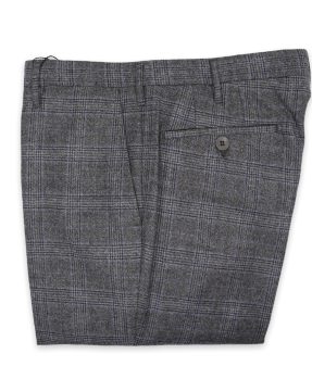 Rota pantaloni quadri grigi
