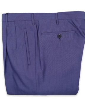 Pantaloni Rota reso lana blu