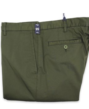 Rota pantaloni cotone stretch verde