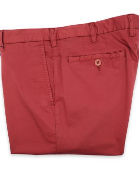 Rota pantaloni cotone stretch rossi