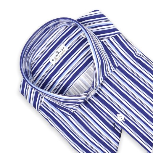 Sonrisa blue striped shirt