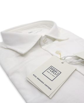 Camicia Fedeli jersey bianco