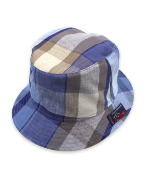 Square linen fisherman hat