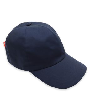 Cappello baseball blu tessuto Zegna