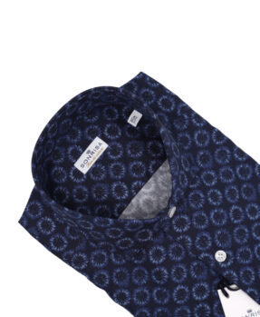 Sonrisa Blue Printed Shirt in cotton