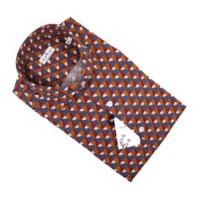 Sonrisa orange patterned shirt