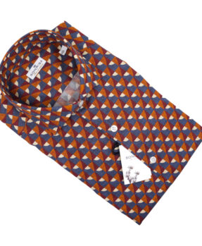 Sonrisa orange patterned shirt