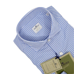 Sonrisa light blue stripes shirt