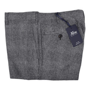 Pantaloni Rota quadri nero