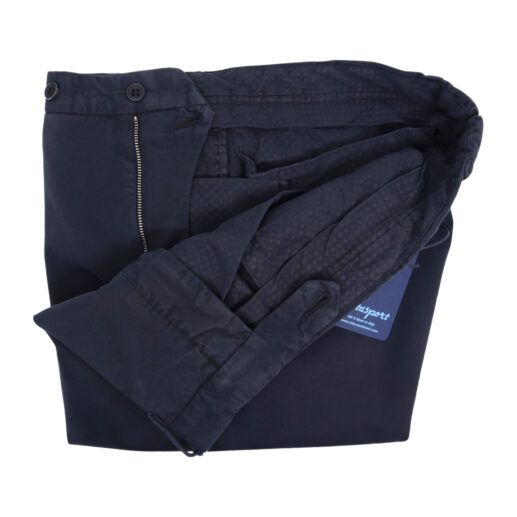 Rota pantaloni cotone lana blu