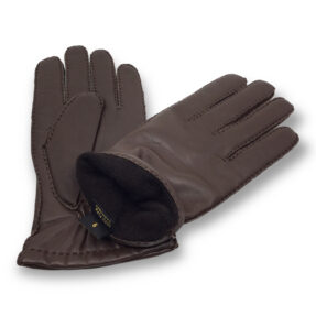 Restelli men's brown gloves
