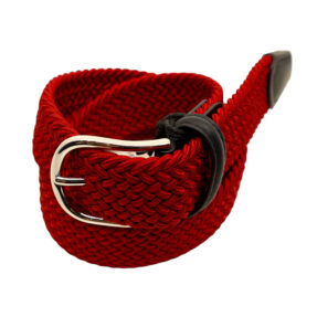 red Woven elastic belt