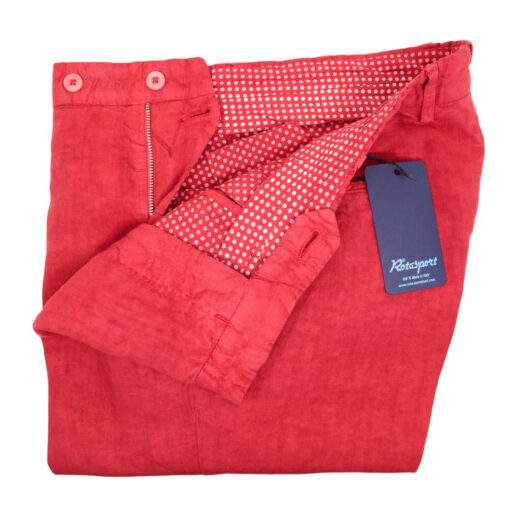 Rota delavè linen red trousers