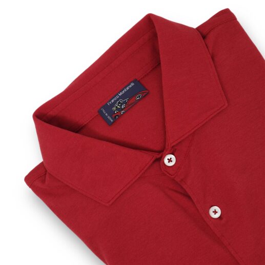 Franco Montanelli red polo shirt