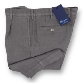 Grey Rota linen herringbone shorts