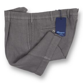 Grey Rota linen herringbone shorts