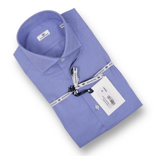 Sonrisa jaquard light blue shirt