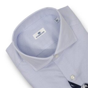 Sonrisa Superior striped light blue shirt