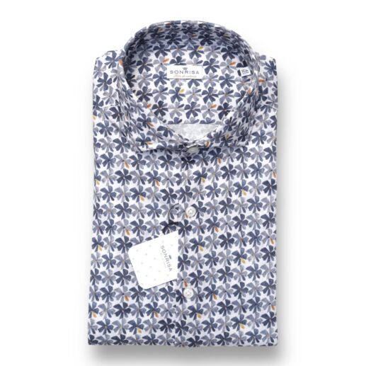 Camicia Sonrisa fantasia grigia
