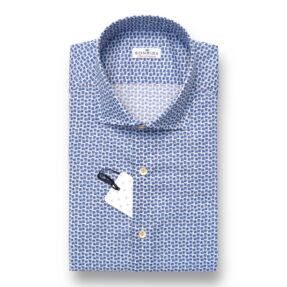 Camicia Sonrisa fiori azzurri