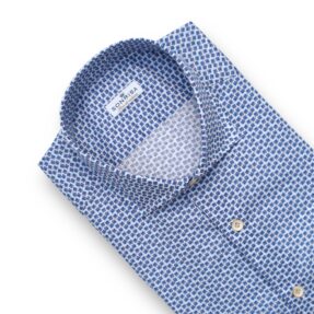 Camicia Sonrisa fiori azzurri