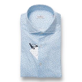 Sonrisa azure pollen patterned shirt