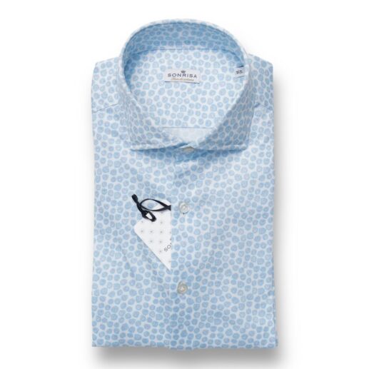 Sonrisa azure pollen patterned shirt
