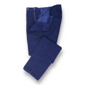 Pantaloni Rota lino azzurri