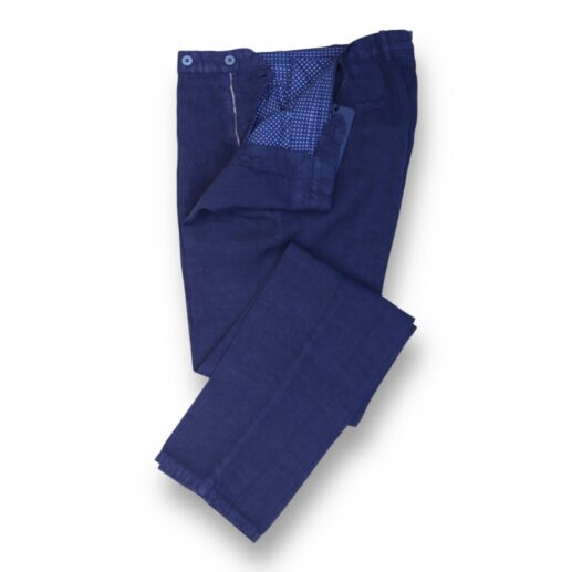Pantaloni Rota lino azzurri