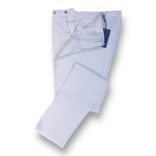 Pantaloni Rota lino perla