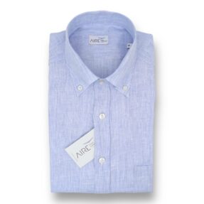 Alternative view of Camicia Aire righine celesti