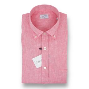 Alternative view of Camicia Aire lino rosa