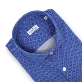 Camicia Sonrisa jersey azzurra fantasia